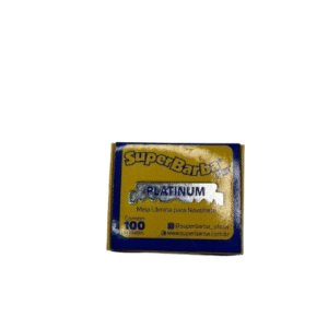 Lâmina Super Barba Platinum - 100un meia lâminas