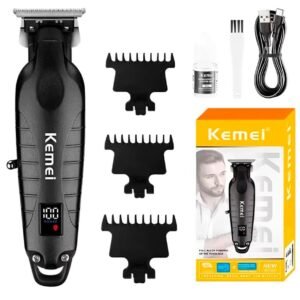 Maquina de acabamento Kemei KM-2293 com visor