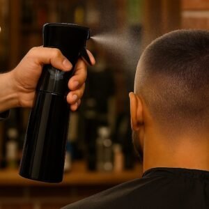 Borrifador semiautomático 300ml na cor preta